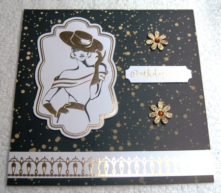 Gold Paint Splatter Paper by Margaret Scott