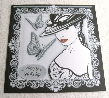 Beautiful Glamour Girl 8x8 by Margaret Scott