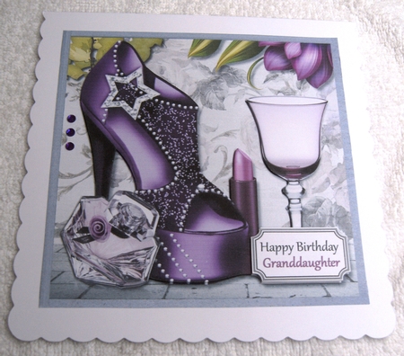 Purple shoes and accessories by Margaret Scott