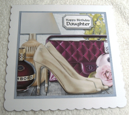 Ladies accessories card front by Margaret Scott