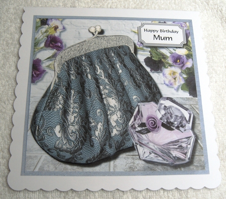 Vintage clutch bag and perfume by Margaret Scott