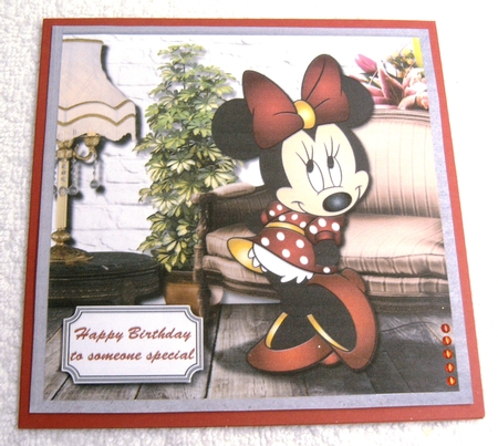 Minnie mouse birthday or new home by Margaret Scott
