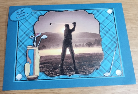 GOLF SILHOUETTE 5x7 by Margaret Scott