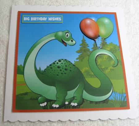 BIRTHDAY DINOSAUR QUICK CARD SHEET by Margaret Scott