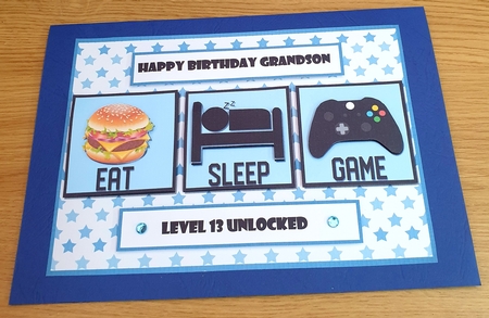 7x5 EAT SLEEP GAME by Margaret Scott