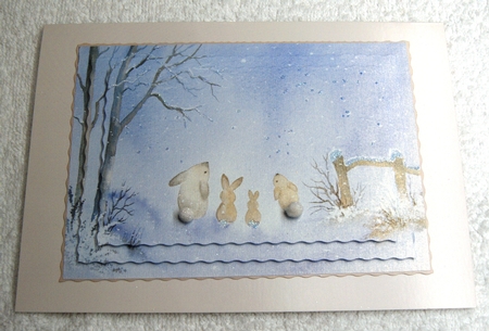Rabbits in Snow  Designer resource by Margaret Scott