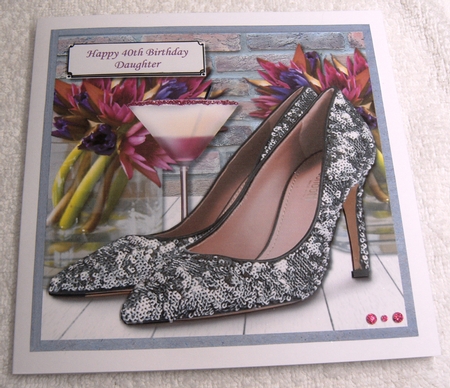 Glamorous shoes and flowers by Margaret Scott