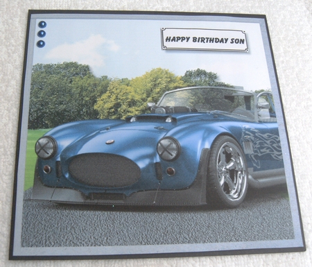 High performance car birthday or fathers day by Margaret Scott