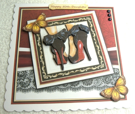 Product Name: JUST SHOES 7.5 Decoupage & Insert Mini Kit by Margaret Scott