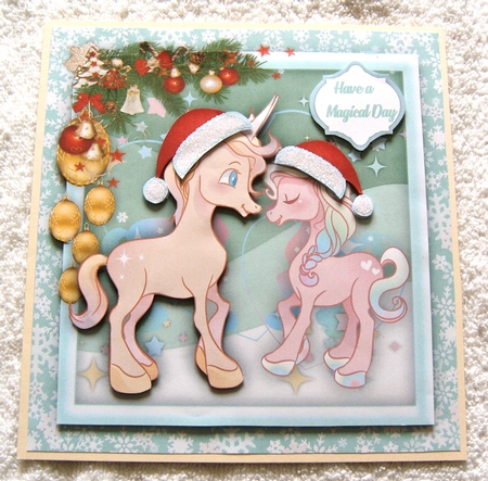 8x8 Mini Kit , The Unicorns Christmas  by Margaret Scott