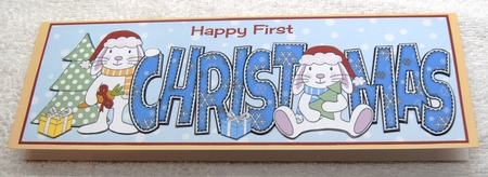 First Christmas Bunny Rabbits CHRISTMAS large dl 2 by Margaret Scott