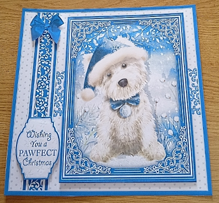 CHRISTMAS WESTIE 7.5 Quick Cards & Decoupage Bumper Kit  by Margaret Scott