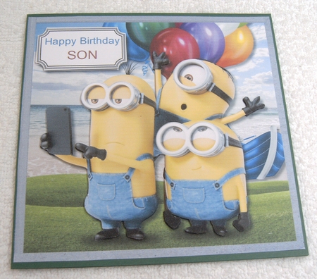 Minions birthday selfie by Margaret Scott