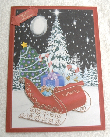 Wishing You A Merry Christmas Insert by Margaret Scott