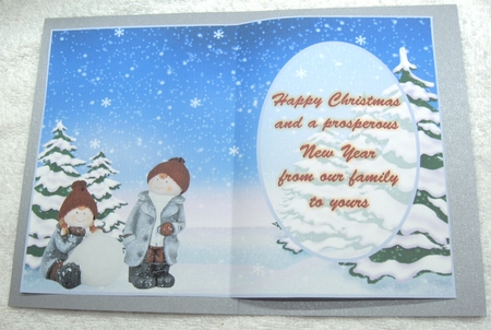 Building A Snowman Insert by Margaret Scott