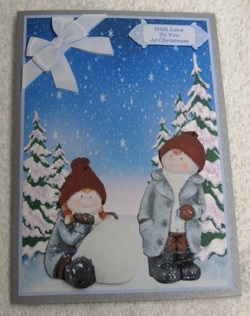 Building A Snowman Insert by Margaret Scott