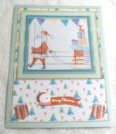Winter Christmas pyramid card  by Margaret Scott