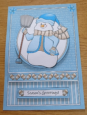 Happy little snowman topper by Margaret Scott