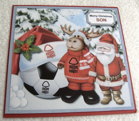 Nottingham Forest FC Christmas by Margaret Scott