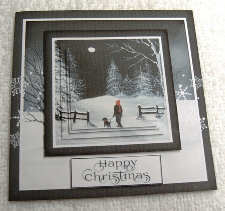 Cut and Fold 4.5x4.5 inch Christmas Pyrimage 5 by Margaret Scott