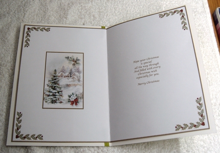 Vintage White Christmas Insert  by Margaret Scott