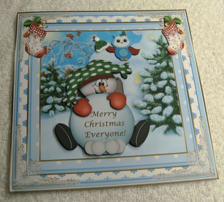 Jingle Bells Christmas Decoupage Topper 5 by Margaret Scott