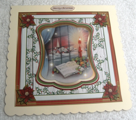 Christmas Scene Vintage Topper by Margaret Scott