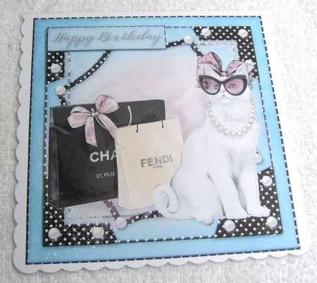 Happy Birthday thank you with love Quick card  by Margaret Scott
