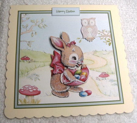 Rabbit  Easter egg trail by Margaret Scott