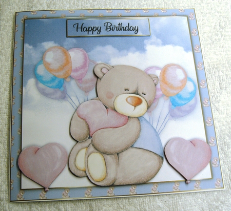 Birthday Bear Wishes To Heaven Mini Kit  by Margaret Scott