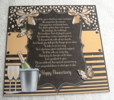 8x8 Anniversary Mum & Dad  by Margaret Scott