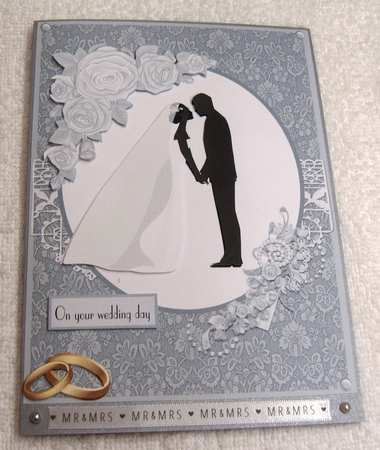 Wedding modern couple greeting card by Margaret Scott