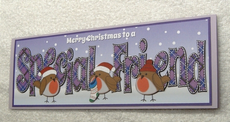 Christmas Robins SPECIAL FRIEND large dl by Margaret Scott
