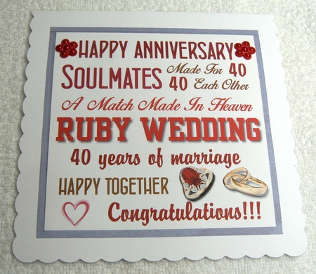 Ruby wedding anniversary by Margaret Scott