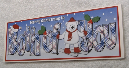 Monty Polar Bear Skiing BOTH OF YOU large dl by Margaret Scott