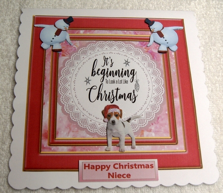 happy Christmas snowmen by Margaret Scott