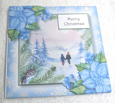 Watercolour Christmas Stroll by Margaret Scott