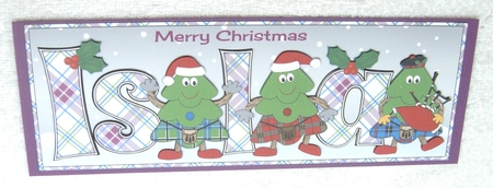 Crazy Scottish Christmas Trees ISLA large dl by Margaret Scott