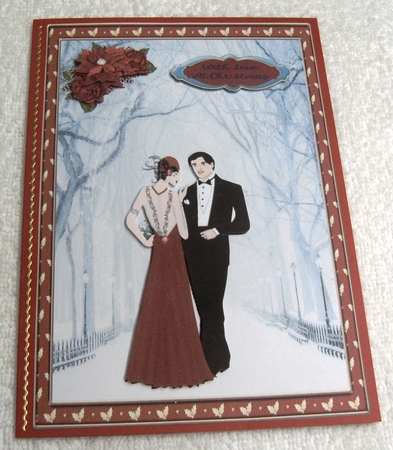 Christmas deco red by Margaret Scott