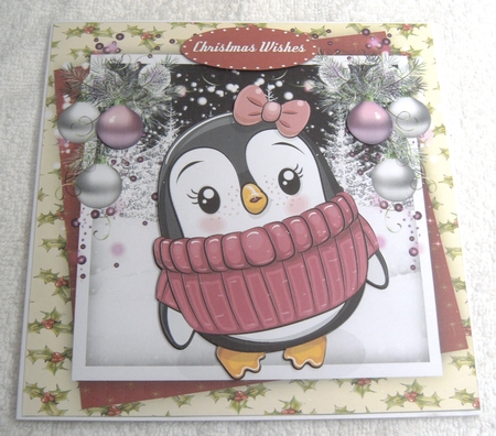 6, Sheet Card Fronts , Cute Penguins  by Margaret Scott