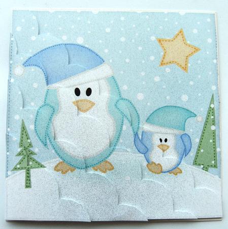 8 x 8 Penguin Felties Kit with Scalloped Corners by Margaret Scott