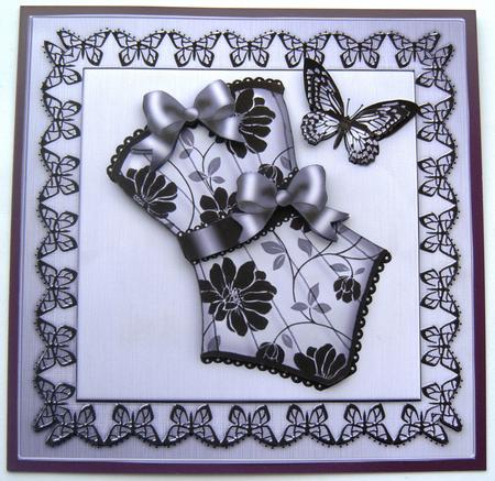 8 x 8 Elegant Boudoir Kit with 3D Decoupage by Margaret Scott