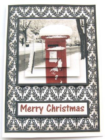 Christmas Postbox Quick Card by Margaret Scott