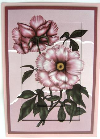 Pretty Peonies A4 Invertage Kit by Margaret Scott