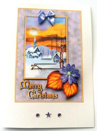 Winter Village - Best of Both Worlds Card Front by Margaret Scott