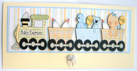 Baby Boy Express Train with Special Delivery Large Dl by Margaret Scott