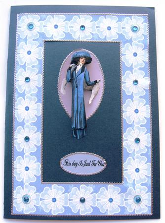 Ladies Day White Roses and Vintage Ladies by Margaret Scott