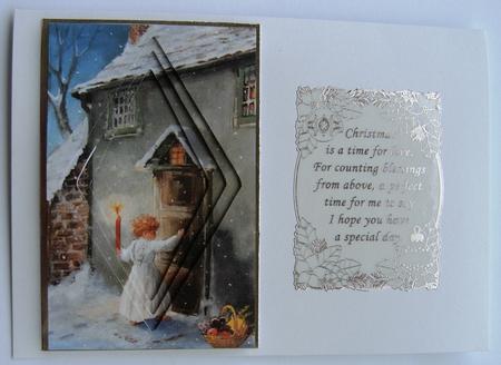 Christmas Candle Boy Easy Diamond Tunnel Sheet by Margaret Scott