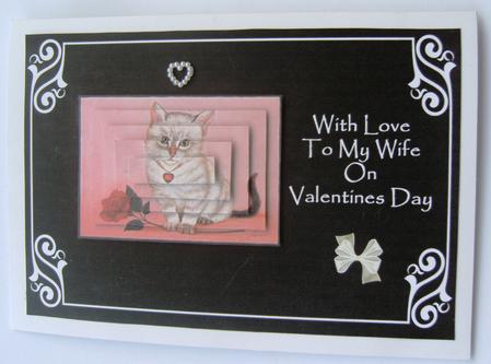 Kitten with Rose - Valentines Day by Margaret Scott