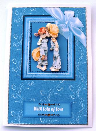 2 Tulip Background Card Toppers by Margaret Scott